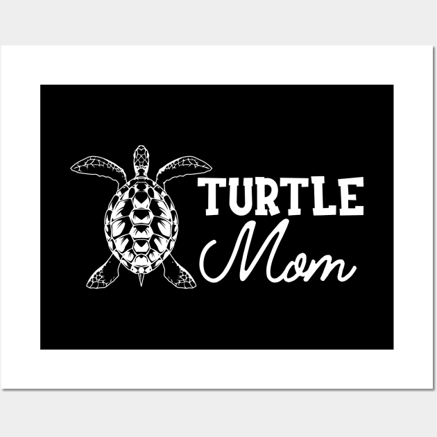 Turtle Mom Wall Art by KC Happy Shop